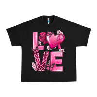 Black Love Cancer with Heart Urban Heavy Tee - texasbilliewilder