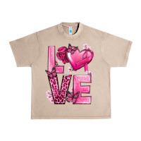 French Oak Love Cancer with Heart Urban Heavy Tee - texasbilliewilder