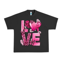 Pigment Black Love Cancer with Heart Urban Heavy Tee - texasbilliewilder