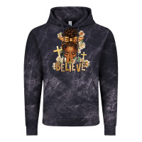 Cloud Black believe praying afro messy bun Vintage Hoodie - texasbilliewilder