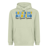 Matcha down right amazing down syndrome awareness Heavyweight Hoodie - MaliasSmallBusiness