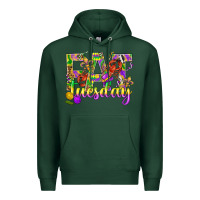 Sports Green Mardi Gras fat tuesday Premium Hoodie - BundleAndBundleShop