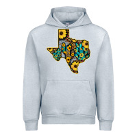 Heather Grey Western Texas Map Urban Hoodie - Bettercallsaul