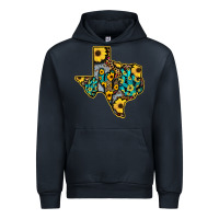 Navy Western Texas Map Urban Hoodie - Bettercallsaul