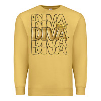 Antique Gold diva Premium Sweatshirt - MaliasSmallBusiness