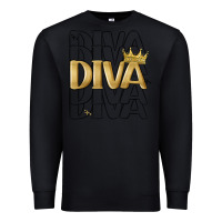 Black diva Premium Sweatshirt - MaliasSmallBusiness