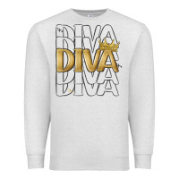 Oatmeal Heather diva Premium Sweatshirt - MaliasSmallBusiness