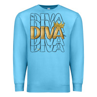 Ocean Blue diva Premium Sweatshirt - MaliasSmallBusiness