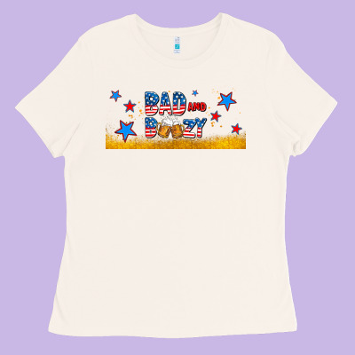 Bad And Boozy Ladies Tee Designed By Adodesignshop