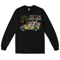 Black autism avareness3 Long Sleeve Tee - CowhideDigitalArt