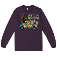 Plum autism avareness3 Long Sleeve Tee - CowhideDigitalArt