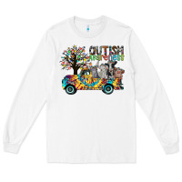 White autism avareness3 Long Sleeve Tee - CowhideDigitalArt
