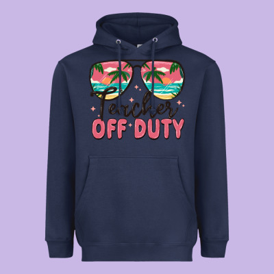 Teacher Off Duty Heavyweight Hoodie Designed By Maliassmallbusiness