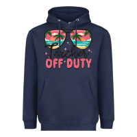 Navy teacher off duty Heavyweight Hoodie - MaliasSmallBusiness
