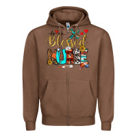 Chestnut blessed nurse Zipper Hoodie - BundleAndBundleShop