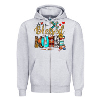 Blessed Nurse Zipper Hoodie | Teevron