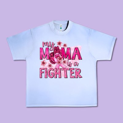 My Mama Is A Fighter With Ribbon Urban Heavy Tee Designed By Texasbilliewilder