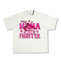 Pistachio My Mama Is a Fighter with Ribbon Urban Heavy Tee - texasbilliewilder