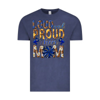 Vintage Denim loud and proud cheer mom Vintage Tee - texasbilliewilder