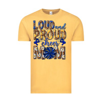 Vintage Mustard loud and proud cheer mom Vintage Tee - texasbilliewilder