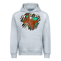 Heather Grey Western Horsehide Texas Flag Urban Hoodie - Bettercallsaul