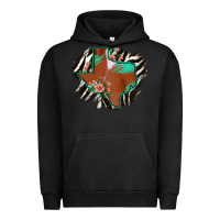 Pigment Black Western Horsehide Texas Flag Urban Hoodie - Bettercallsaul