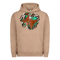 Pigment Burro Western Horsehide Texas Flag Urban Hoodie - Bettercallsaul