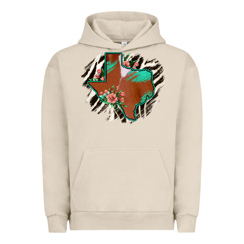 Western Horsehide Texas Flag Urban Hoodie by Bettercallsaul | Teevron