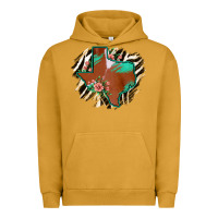 Pigment Peanut Butter Western Horsehide Texas Flag Urban Hoodie - Bettercallsaul