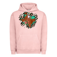 Pigment Salmon Western Horsehide Texas Flag Urban Hoodie - Bettercallsaul