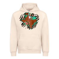 Sandshell Western Horsehide Texas Flag Urban Hoodie - Bettercallsaul