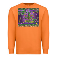 Carrot mardi gras fleur de lis Premium Sweatshirt - MaliasSmallBusiness