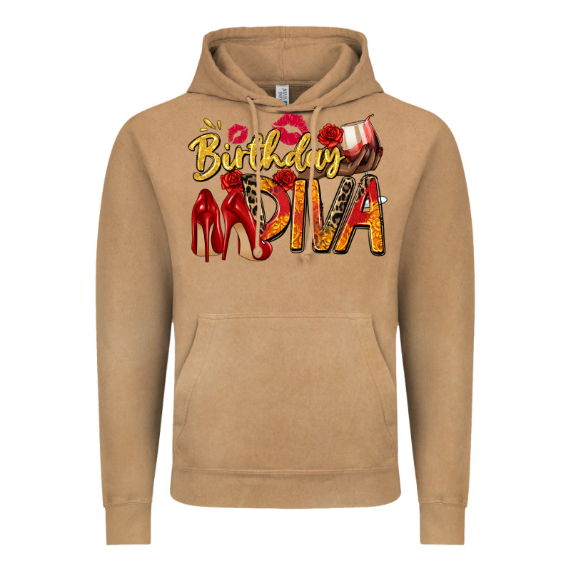 Birthday Diva Vintage Hoodie by Zillion Design Studio | Teevron