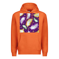 Carrot Mardi Gras Feathers seamless pattern Premium Hoodie - BundleAndBundleShop
