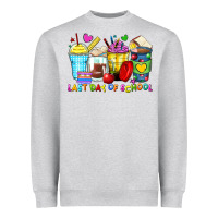 Heather Grey last day of school coffee cups Heavyweight Sweatshirt - Zillion Design Studio
