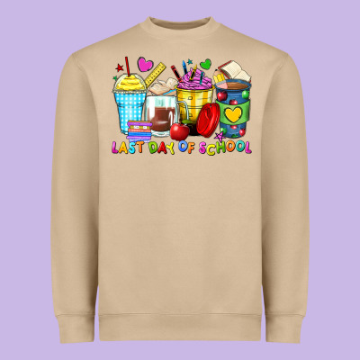 Heavyweight Sweatshirt last day of school coffee cups