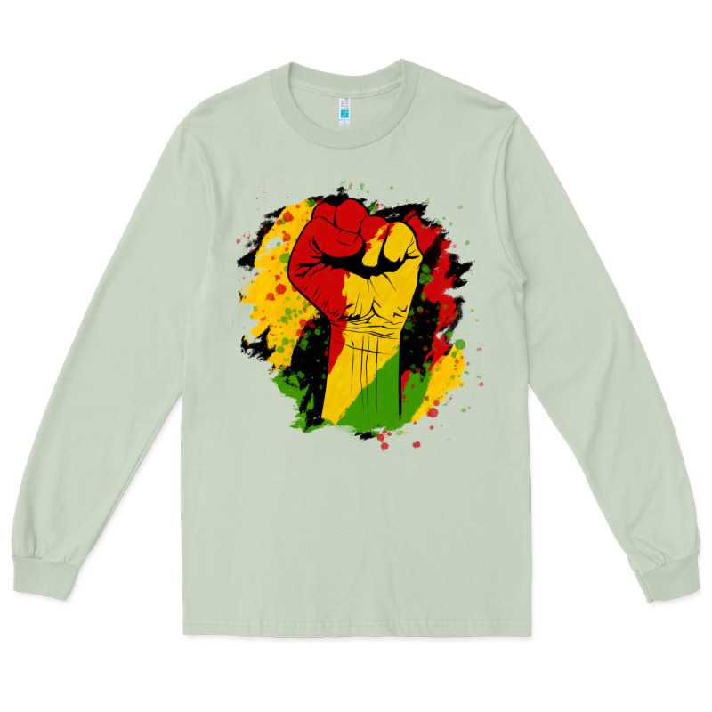 Juneteenth Fist Long Sleeve Tee by HRA Design Shop | Teevron
