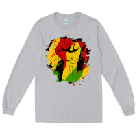 Moon Dust juneteenth fist Long Sleeve Tee - HRA Design Shop