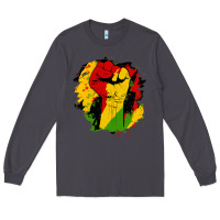 Smoke juneteenth fist Long Sleeve Tee - HRA Design Shop