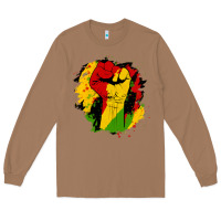Toasted Coconut juneteenth fist Long Sleeve Tee - HRA Design Shop