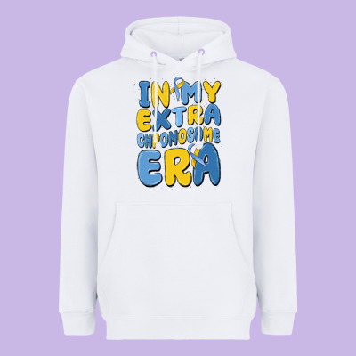 In My Extra Chromosome Era Heavyweight Hoodie Designed By Maliassmallbusiness