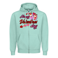 Seafoam happy valentines day Zipper Hoodie - AdoDesignShop