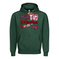 Sports Green happy valentines day Zipper Hoodie - AdoDesignShop