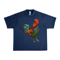 Navy rooster Urban Heavy Tee - RanaPortraitStore