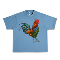 Pebble Blue rooster Urban Heavy Tee - RanaPortraitStore