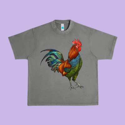 Rooster Urban Heavy Tee Designed By Ranaportraitstore