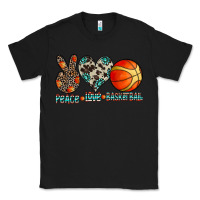 Black peace love basketball Classic Tee - CowhideDigitalArt