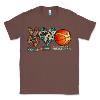 Chestnut peace love basketball Classic Tee - CowhideDigitalArt