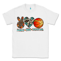 White peace love basketball Classic Tee - CowhideDigitalArt