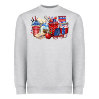 Heather Grey 4th of july teacher coffee cups Heavyweight Sweatshirt - Zillion Design Studio